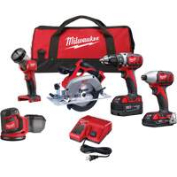M18 5-Tool Combo Kit, Lithium-Ion, 18 V Haskins Industrial Inc.