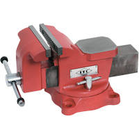 Swivel Base Mechanic's Vise, 6" Jaw Width, 3" Throat Depth Haskins Industrial Inc.