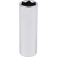 Chrome Socket, 9/16", 3/8" Drive, 6 Points, Deep Haskins Industrial Inc.