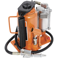 Super Heavy-Duty Bottle Jack, 20 Ton(s), Air Hydraulic, 20" Raised Height Haskins Industrial Inc.