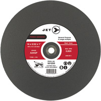 Meule &agrave; tronçonner Power Abrasive A24GP, 20" x 5/32", Arbre de 1", Type 1, 3000 Tr/min Haskins Industrial Inc.