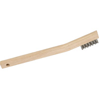 3MHSS Mini Wire Scratch Brush, Stainless Steel, 3 x 7 Wire Rows, 7-3/4" Long Haskins Industrial Inc.