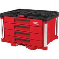 Boîte &agrave; outils avec 4 tiroirs PackOut, 16-3/10" x 22-1/5" x 14-3/10", Rouge Haskins Industrial Inc.