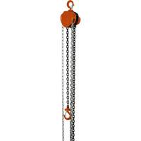VHC Series Chain Hoists, 10' Lift, 1100 lbs. (0.5 tons) Capacity, Alloy Steel Chain Haskins Industrial Inc.