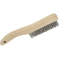 4SHSS Hand Scratch Brushes, Stainless Steel, 4 x 16 Wire Rows, 10" Long Haskins Industrial Inc.