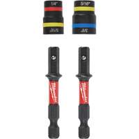 Jeu de tourne-&eacute;crous 2-en-1 Shockwave Impact Duty Quik-Clear, 5/16"/1/4"/3/8" prise, 2-1/2" lo, Magn&eacute;tique Haskins Industrial Inc.