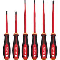 Insulated Slim Tip Screwdriver Set, 6 Pcs., Magnetic Haskins Industrial Inc.