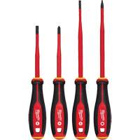 Insulated Slim Tip Screwdriver Set, 4 Pcs., Magnetic Haskins Industrial Inc.
