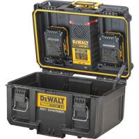 ToughSystem&reg; 2.0 20V Dual Port Charger, 14" x 15" x 9", Black/Yellow Haskins Industrial Inc.