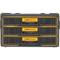 ToughSystem&reg; 2.0 Three-Drawer Unit, 21-4/5" x 12-3/10" x 12-3/5", Black/Yellow Haskins Industrial Inc.