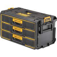 ToughSystem&reg; 2.0 Three-Drawer Unit, 21-4/5" x 12-3/10" x 12-3/5", Black/Yellow Haskins Industrial Inc.