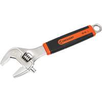 Adjustable Wrench, 10" L, 2-7/10"/38 mm Max Width, Chrome/Polished Haskins Industrial Inc.
