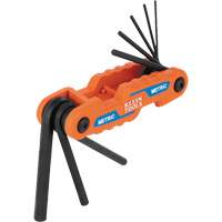 Compact Folding Hex Key Set, 8 Pcs., Metric Haskins Industrial Inc.