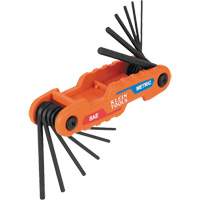 Compact Folding Hex Key Set, 12 Pcs., Metric & Imperial Haskins Industrial Inc.
