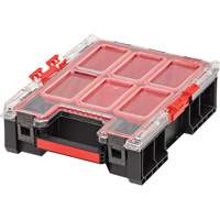 Arx&reg; Medium Tall Organizer with Bins, 10-2/5" x 14-3/10" x 4-1/5", Black Haskins Industrial Inc.