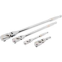 1/4", 3/8" & 1/2" Drive 120XP Full Polish Flex Handle Teardrop Ratchet Set Haskins Industrial Inc.