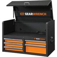 Coffre &agrave; outils de s&eacute;rie GSX, 36" la, 5 tiroirs, Noir/Orange Haskins Industrial Inc.