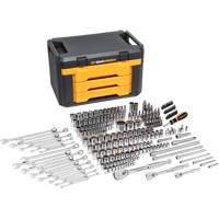 12-Point Mechanics Tool Set in 3 Drawer Storage Box Haskins Industrial Inc.