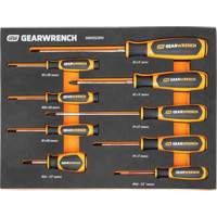 Phillips&reg; Dual Material Screwdriver Set in Foam Storage Tray, 9 Pcs. Haskins Industrial Inc.