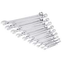 12-Point Long Pattern Combination SAE Wrench Set in Foam Storage Tray, Open-Ended, 19 Pieces, Imperial Haskins Industrial Inc.
