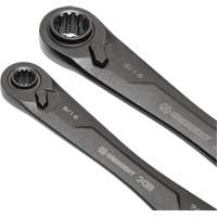 X6 4-in-1 Black Oxide Spline Ratcheting SAE Wrench Set, 2 Pieces, Imperial Haskins Industrial Inc.
