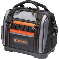 14" Tradesman Closed Top Tool Bag, Polyester, 32 Pockets, Black/Grey Haskins Industrial Inc.