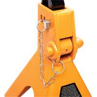 Ratcheting Jack Stand, Locking Pin, 3 tons Capacity, 11-3/4" - 17-1/2" H Haskins Industrial Inc.