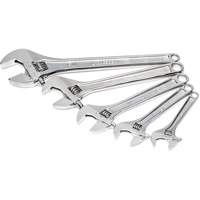 Chrome Wrench Set, Adjustable, 5 Pieces, Imperial and Metric Haskins Industrial Inc.