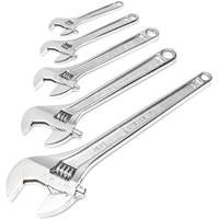 Chrome Wrench Set, Adjustable, 5 Pieces, Imperial and Metric Haskins Industrial Inc.