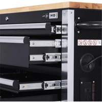 HDRC5212 Armoire mobile de s&eacute;rie HD, 12 tiroirs, 51-1/4" la x 21" p x 40-3/10" h, Noir Haskins Industrial Inc.