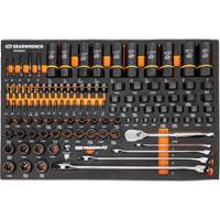 Mechanics Tool Set in Modular Foam Trays with Storage Unit, 247 Pieces Haskins Industrial Inc.