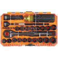 KNECT Essential Pass Through Impact Socket Set, 28 Pcs, Impact, 3/8" Drive Size Haskins Industrial Inc.