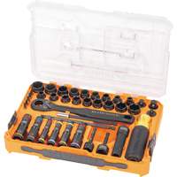 KNECT Complete Impact Pass Through & Flip Socket Set, 39 Pcs, Impact Haskins Industrial Inc.