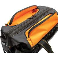 Professional 20" Tool Bag, Nylon, 33 Pockets, Black/Orange Haskins Industrial Inc.