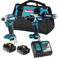 LXT Brushless 2 Tool Combo Kit, Lithium-Ion, 18 V Haskins Industrial Inc.