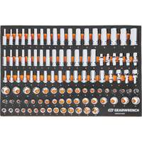 MEGAMOD Metric Mechanics Tool Set in Modular Foam Trays with Rolling Cabinet, 358 Pieces Haskins Industrial Inc.