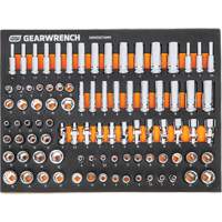 MEGAMOD Metric Mechanics Tool Set in Modular Foam Trays with Rolling Cabinet, 358 Pieces Haskins Industrial Inc.