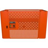 RAILWORKS Mesh Security Panel Single Door Lockable Storage Haskins Industrial Inc.