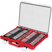 Metric/SAE Ratchet & Socket Set with PACKOUT Low-Profile Organizer, 98 Pcs, 3/8" Drive Size Haskins Industrial Inc.