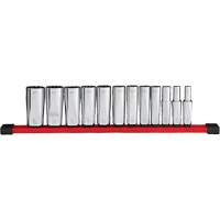 12-Point Deep Well SAE Socket Set, 12 Pcs, 3/8" Drive Size, Deep Haskins Industrial Inc.