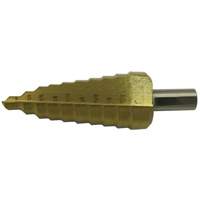 JET-KUT&reg; Super Premium 11-Step Step Drill, 1/4" - 1-3/8" , 7/8"/1"/1/4"/1-3/8"/1-1/8"/1-1/4"/13/16"/25/64"/35/64"/11/16"/1-7/32" Increments, High Speed Steel Haskins Industrial Inc.