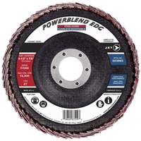 POWERBLEND EDG Flap Disc, 4-1/2" x 7/8", Type 27, CG60 Grit, Ceramic Haskins Industrial Inc.