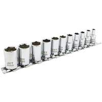 Jeu de douilles m&eacute;triques &agrave; 6 pans SS1411M-6, 11 Mcx, Prise de 1/4" Haskins Industrial Inc.