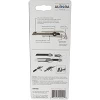 Couteau professionnel de 18 mm avec verrouillage &agrave; cliquet, Acier inoxydable, Robuste, Prise en Plastique Haskins Industrial Inc.