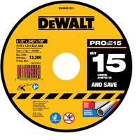 Metal Cutting Wheel for Angle Grinders, 4-1/2" x 0.045", 7/8" Arbor, Type 1, Aluminum Oxide Haskins Industrial Inc.