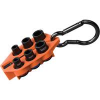 Grab-And-Go Impact Socket Set, SAE, 7 Pcs, Impact, 3/8" Drive Size Haskins Industrial Inc.