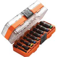 KNECT Drive Socket Set, 9 Pcs, Impact, 3/8" Drive Size, Deep Haskins Industrial Inc.
