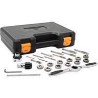 Jeu de tarauds et fili&egrave;res &agrave; cliquet m&eacute;triques, 27 Morcea Haskins Industrial Inc.