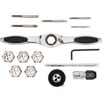 Jeu de tarauds et fili&egrave;res &agrave; cliquet m&eacute;triques, 15 Morcea Haskins Industrial Inc.