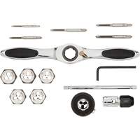 Jeu de tarauds et fili&egrave;res SAE &agrave; cliquet, 15 Morcea Haskins Industrial Inc.